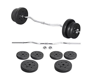 Swiss Gym, Supergrip 2in1 SZ Curlstange 25 kg SZ Curl Hantelset von Swiss Gym, 