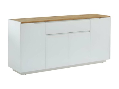 Vente-unique, Sideboard AMANI 4 Türen 1 Schublade MDF lackiert Eichenholzfarben Sideboard AMANI 4 Türen 1 Schublade MDF lackiert Eichenholzfarben, 