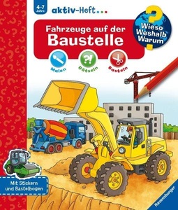 Ravensburger, Ravensburger Kinder-Sachbuch WWW, Wieso? Weshalb? Warum? aktiv-Heft: Fahrzeuge auf der Baustelle