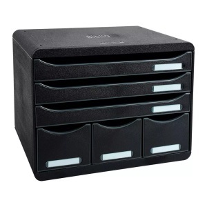 Biella, Biella Schubladenbox STORE-BOX, Biella Ablagebox, STOREBOX, A4+, schwarz, 6 Schubladen, 030671402BID