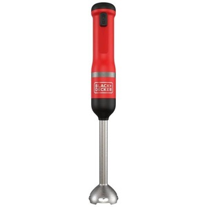 Black&Decker, BLACK+DECKER BCKM1012KR - Akku-Stabmixer-Set (Schwarz/Rot), Black&Decker BCKM1012KR Kitchen Wand Stabmixer + Schneebesenaufsatz