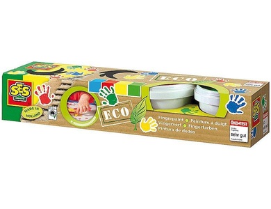 SES CREATIVE, SES creative Fingerfarbe ECO 4 Farben, Fingerfarbe ECO 4 Farben