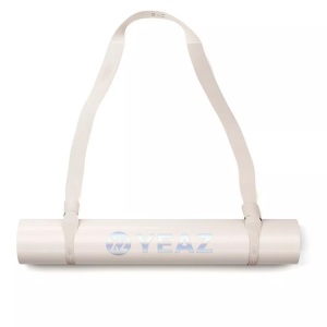 Yeaz, Move Up Set Aus Yogaband & Yogamatte - Pearl Dust Unisex Weiss ONE SIZE, YEAZ - MOVE UP Set aus Yogaband & Yogamatte pearl dust, One Size, Weiss