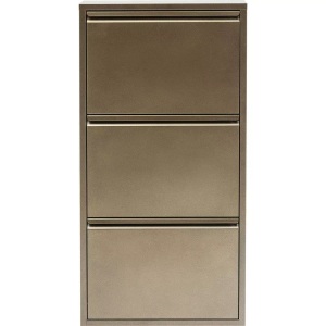 Kare Design, Schuhkipper Caruso 3-er Bronze (MO), Kare Design Schuhschrank »Caruso Stahl«
