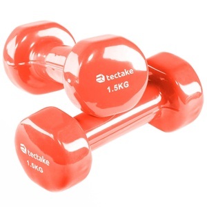 TecTake, 2 Gymnastikhanteln - 2 X 1,5 Kg Unisex Orange 1 kg, 