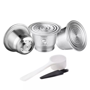 eStore, eStore 3x Wiederverwendbare Kaffeekapseln für Nespresso Maschine, eStore - 3x wiederverwendbare Kaffeekapseln für die Nespresso-Maschine, One Size