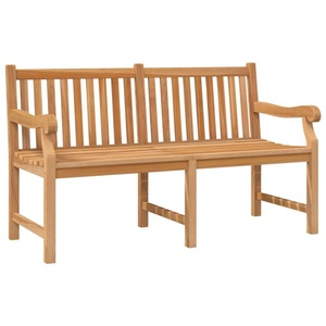 vidaXL, vidaXL Gartenbank 150 cm Massivholz Teak