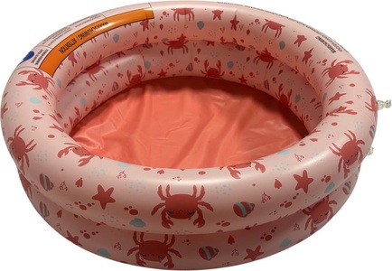 SWIM ESSENTIALS, Baby Pool 60cm Red Crab Multicolor, Swim Essentials - Baby Pool Red Crab, One Size, Multicolor