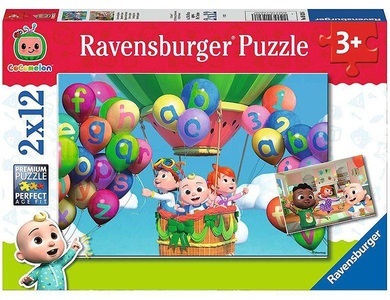 Ravensburger, Ravensburger Puzzle 2x12 Teile - Lernen und Spielen, Puzzle LERNEN UND SPIELEN 2x12-teilig