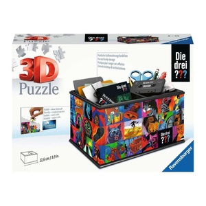 RAVENSBURGER SPIELEVERLAG, Aufbewahrungsbox Die drei ???, Ravensburger - 3D Puzzle Aufbewahrungsbox Die drei ???