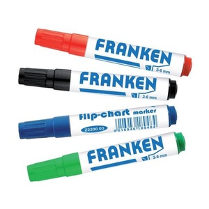 Franken, Franken Flipchart-Marker 4 Stück, Rot/Grün/Blau/Schwarz, Franken Flipchart-Marker 4 Stück, Rot/Grün/Blau/Schwarz