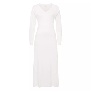 Hanro, Pure Essence - Nachthemd Langarm Damen Offwhite XS