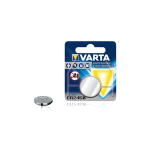 Varta, Lithium Knopfzelle CR2450 - 1 Stück, Varta - 3 Volt Lithium Mangan Zelle Batterie Knopfzelle CR2450 / DL2450 (560mAh)