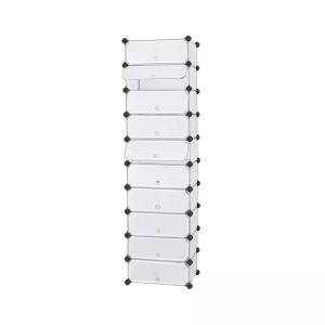 undefined, Songmics - Kunststoff-Kabinett Shelfy, SONGMICS Schuhschrank »43 cm x 173 cm, Schwarz/Weiss«