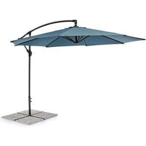 mutoni Garten Deluxe, Ampelschirm Texas 300 anthrazit pfauenblau, Ampelschirm Texas 300 anthrazit pfauenblau
