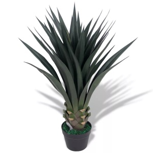 vidaXL, vidaXL Künstliche Yucca-Pflanze mit Topf 90 cm Grün, vidaXL Künstliche Yucca-Pflanze mit Topf 85 cm Grün