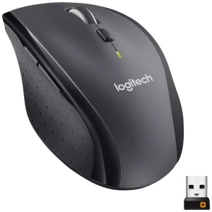 Logitech, Logitech M705 - Maus, LOGITECH M705 MARATHON Kabellose Maus, schwarz / grau