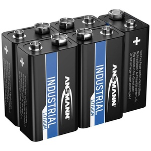 Ansmann, Ansmann Lithium-Batterie 9 V-Block, 5er-Pack, Ansmann Lithium-Batterie 9 V-Block, 5er-Pack