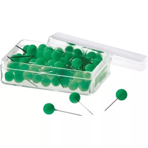 magnetoplan, MAGNETOPLAN Pinwand-Nadeln 111165005 grün, 6x19mm 100 Stück, MAGNETOPLAN Pinwand-Nadeln 111165005 grün, 6x19mm 100 Stück