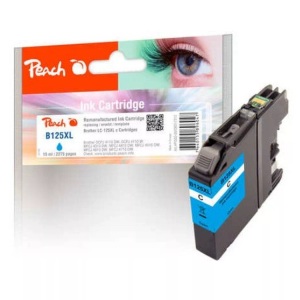 Peach, Tinte cyan PI500-88, Peach Tinte Brother LC-125/7 XL BK, C, M, Y