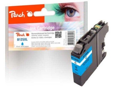 Peach, Tinte cyan PI500-88, Peach Tinte Brother LC-125/7 XL BK, C, M, Y