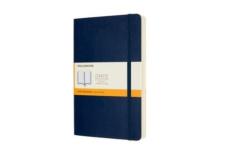 MOLESKINE, Moleskine Notizbuch Erweitert Large/A5 Liniert, Saphir, Moleskine Notizbuch, SC, L/A5, liniert, saphir, 192 Seiten, 606259