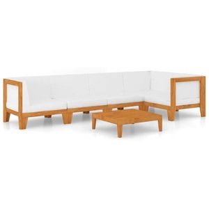vidaXL, vidaXL 6-tlg. Garten-Lounge-Set mit Kissen Akazie Massivholz, vidaXL 6-tlg. Garten-Lounge-Set mit Kissen Akazie Massivholz