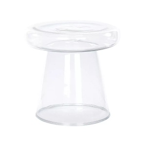 Beliani, Beistelltisch aus Glas Modern CALDERA Beistelltisch aus Glas Modern CALDERA, Beliani - Beistelltisch aus Glas Retro CALDERA, One Size, Transparent