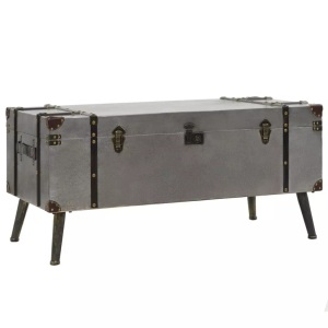 Diverse Hardware, Couchtisch MDF und Aluminium 102 x 51 x 47,5 cm, vidaXL Couchtisch MDF und Aluminium 102x51x47,5 cm