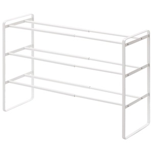Calicosy, Schwarzes Schuhregal, ausziehbar, 3 Ebenen - L41-70 cm Schwarzes Schuhregal, ausziehbar, 3 Ebenen - L41-70 cm, Yamazaki Schuhregal »Tower 41 x 25 x 46 cm«