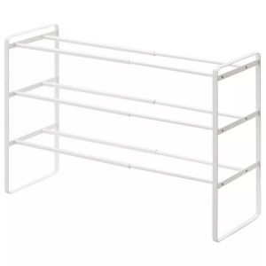 Calicosy, Schwarzes Schuhregal, ausziehbar, 3 Ebenen - L41-70 cm Schwarzes Schuhregal, ausziehbar, 3 Ebenen - L41-70 cm, Yamazaki Schuhregal »Tower 41 x 25 x 46 cm«