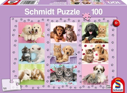 Schmidt Spiele, Puzzle Meine Tierfreunde, Meine Tierfreunde (Kinderpuzzle)