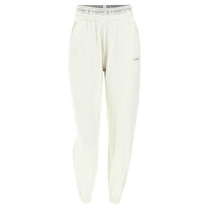 Freddy, Elastische Sporthose Mit Sictbarem Gummiband Mit Logo Unisex Weiss M, 