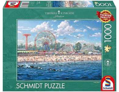 Schmidt, Puzzle Coney Island (1000Teile), Schmidt Spiele - Thomas Kinkade Studios - Coney Island, 1000 Teile