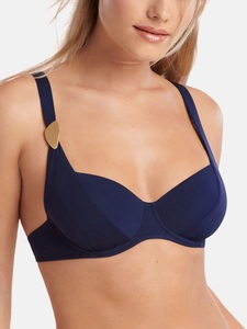 Lisca, Badeanzug-oberteil Mit Bügeln Okinawa Damen Blau C/42