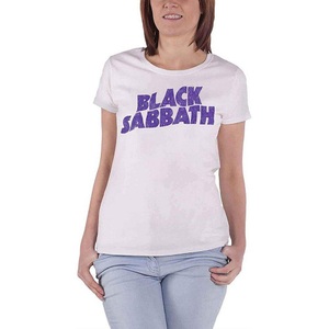 Black Sabbath, Tshirt Logo Damen Weiss XL, Black Sabbath - TShirt Logo, für Damen, Weiss, Größe XL