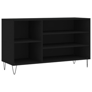 vidaXL, vidaXL Schuhregal Schwarz 102x36x60 cm Holzwerkstoff