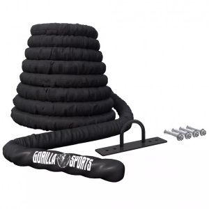 Gorilla sports, Battle Rope In Versch. Längen Und Dicken Unisex Schwarz ONE SIZE, Gorilla Sports - Battle Rope in versch. Längen und Dicken, One Size, Schwarz