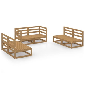 vidaXL, vidaXL 6-tlg. Garten-Lounge-Set Honigbraun Massivholz Kiefer, vidaXL 6-tlg. Garten-Lounge-Set Honigbraun Massivholz Kiefer