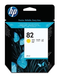 Hp, HP 82 Yellow Tintenpatrone, Hewlett Packard Tintenpatrone, gelb, No.82, C4913A, (69 ml)