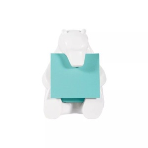 POST-IT, POST-IT Z-Notes Bear Dispenser 76x76mm BEAR-330 aquawave, 3M Post-it Z-Notes Bear Dispenser, 76mm x 76mm, aquawave, BEAR-330