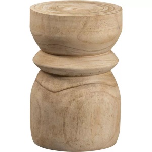 mutoni casual, Hocker Bikkel Holz natur rund 28x28, Hocker Bikkel Holz natur rund 28x28