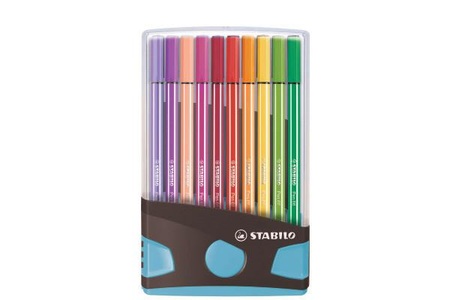 Stabilo, STABILO Filzstifte Pen 68, STABILO Fasermaler Pen 68 6820-04-04 20 Stück ass. ColorParade