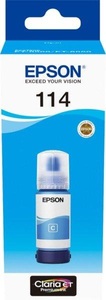 Epson, Epson 114 - 70 ml - Cyan - Original - Nachfülltinte - für EcoTank ET-8500, Epson E114c Druckerpatronen c - Epson No. 114 c, C13T07B240 für z.B. Epson EcoTank ET -8500, Epson EcoTank ET -8550