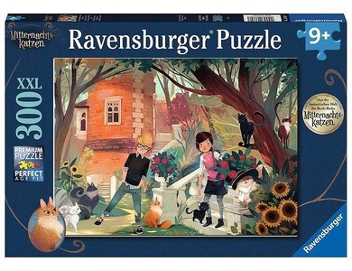 undefined, Ravensburger Kinderpuzzle 13330 - Die Katzenflüsterer Nova und Henry - 300 Teile XXL Mitternachtskatzen Puzzle für Kinder ab 9 Jahren, Ravensburger Kinderpuzzle 13330 - Die Katzenflüsterer Nova und Henry - 300 Teile XXL Mitternachtskatzen Puzzle für Kinder ab 9 Jahren