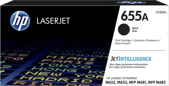 Hp, Original Tonerpatrone schwarz HP No. 655A, CF450A, Hewlett Packard Toner, schwarz, No.655A, CF450A, (12'500 Seiten)