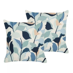 Beliani, Kissen 2er Set Aus Polyester Modern Veglino Unisex S/M, Beliani - Gartenkissen 2er Set aus Polyester Modern VEGLINO, One Size, Nachtblau