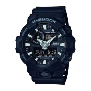 G-Shock, G-Shock Orologio G-Shock Ga-700-1ber uomo gomma nero allarme cronografo, CASIO - G-Shock Original GA-700-1BER, One Size