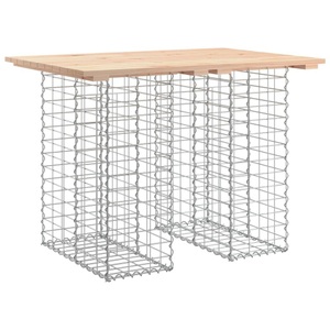 vidaXL, vidaXL Gartenbank aus Gabionen 100x70x72 cm Massivholz Kiefer, vidaXL Gartenbank aus Gabionen 100x70x72 cm Massivholz Kiefer