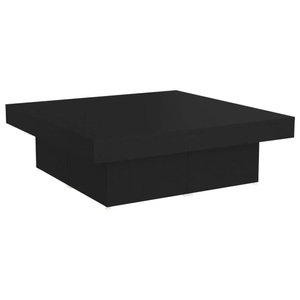 vidaXL, vidaXL Couchtisch Schwarz 90x90x28 cm Spanplatte
